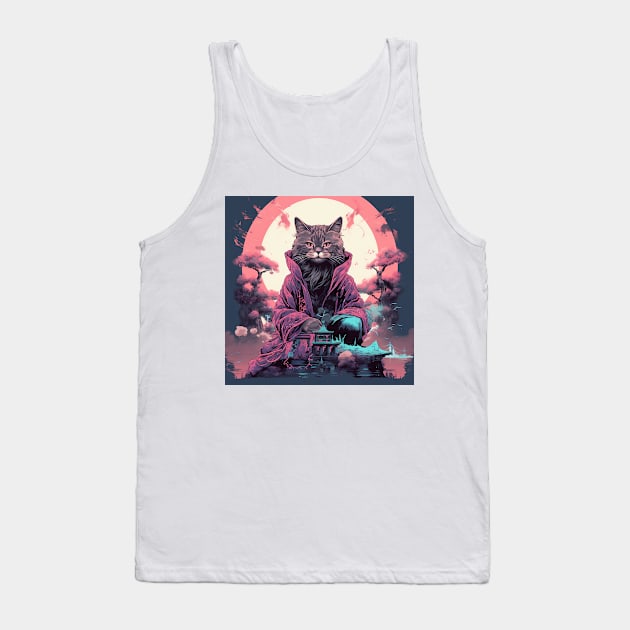 Sensei Cat Tank Top by Pawsitivity Park